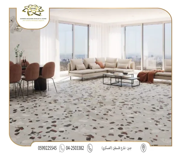 ⁦120×60⁩ بورسلان اسباني، مطفي (سوفت مط) 6784