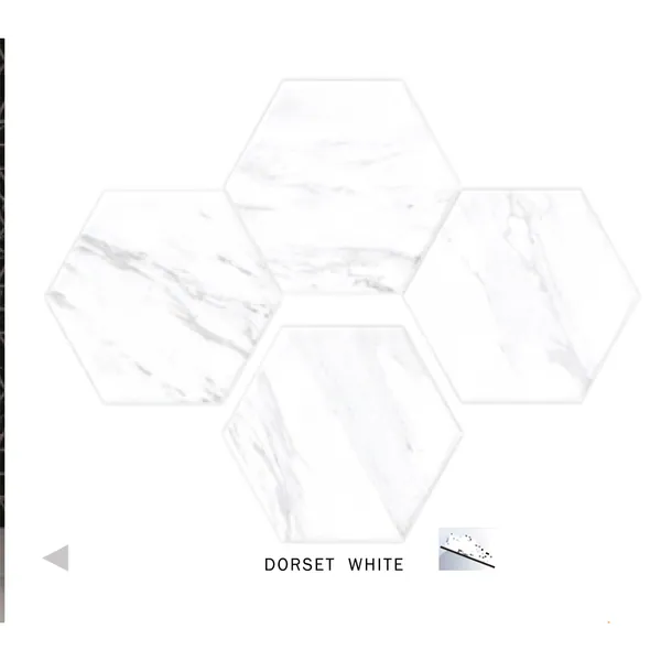 Spanish porcelain hexagon 20×24 D490