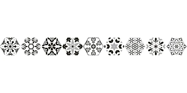Spanish porcelain hexagon 20×24 D487