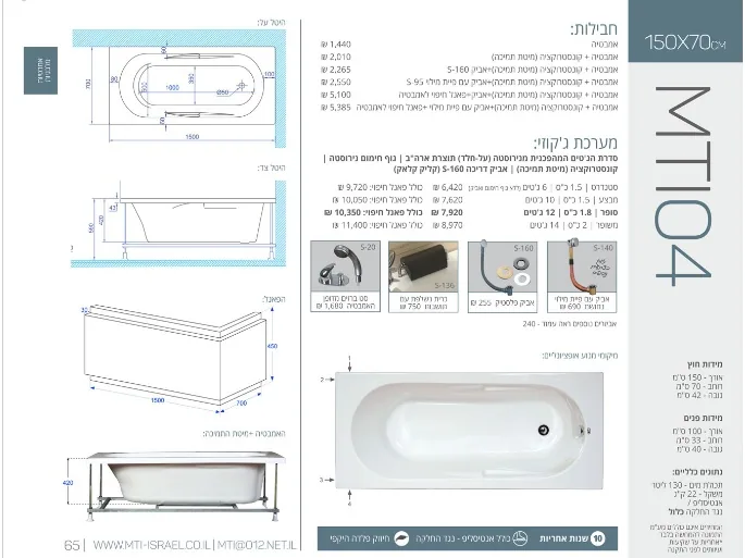 04 Jacuzzi dimensions, Product