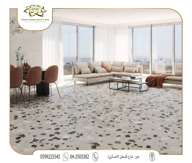 6784 ⁦120×60⁩ بورسلان اسباني، مطفي (سوفت مط), على التنفيذ