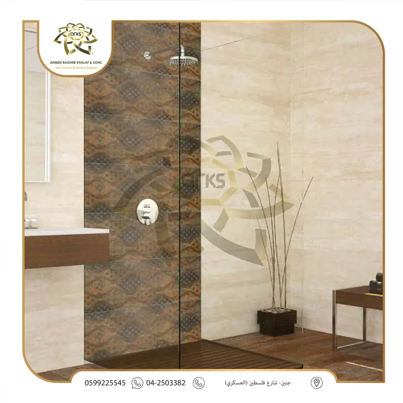 152 Spanish ceramic walls 33×100, Installed