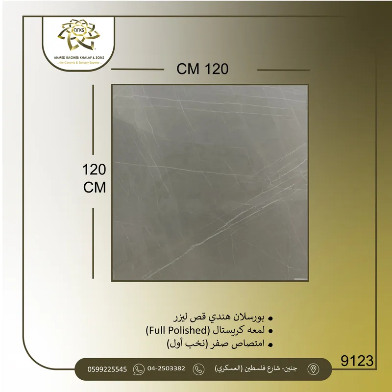 9123 Indian porcelain, 120×120, Product